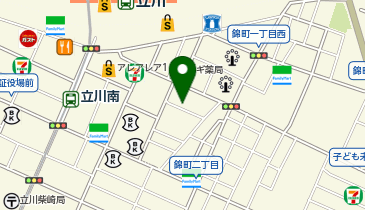 Cyclepark 立川駅南口第一タワー有料自転車駐車場の地図画像