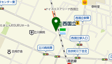 Cyclepark 西国立駅第ニ有料自転車駐車場の地図画像