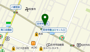 Cyclepark 吉祥寺大通り北自転車駐車場の地図画像
