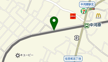 Cyclepark 中河原駅西第2自転車駐車場の地図画像