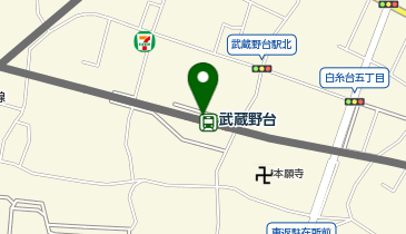 Cyclepark 武蔵野台駅北口自転車駐車場の地図画像