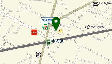 Cyclepark 中河原駅北口広場一時自転車駐車場の地図画像