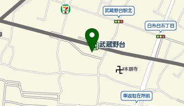 Cyclepark 武蔵野台駅南口自転車駐車場の地図画像