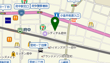 Cyclepark 府中駅東第2バイク自転車駐車場の地図画像