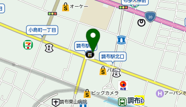 Cyclepark 調布駅北第2自転車駐車場の地図画像