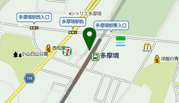 Cyclepark 多摩境駅北側自転車駐車場の地図画像