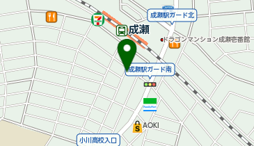 Cyclepark 成瀬駅南口臨時バイク自転車駐車場の地図画像