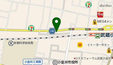 Cyclepark 武蔵小金井駅西側自転車駐車場の地図画像