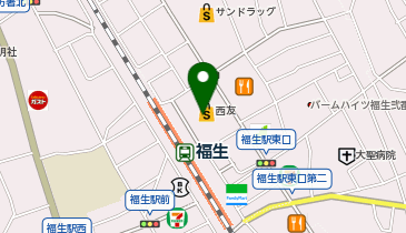 Cyclepark 福生駅東口地下自転車駐車場の地図画像
