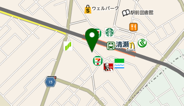 Cyclepark 清瀬駅南口自転車駐車場の地図画像