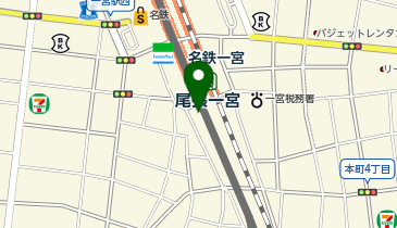 Cyclepark 一宮駅南第3バイク自転車駐車場の地図画像