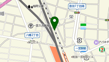 Cyclepark 一宮駅北第1自転車駐車場の地図画像