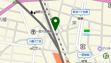 Cyclepark 一宮駅北第3自転車駐車場の地図画像