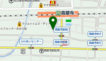 Cyclepark JR高蔵寺駅南口自転車駐車場の地図画像