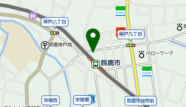 Cyclepark 鈴鹿市駅第2自転車駐車場の地図画像