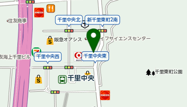 Cyclepark 千里中央駅東第2自転車駐車場の地図画像