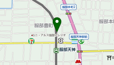 Cyclepark 服部天神駅東第2自転車駐車場の地図画像