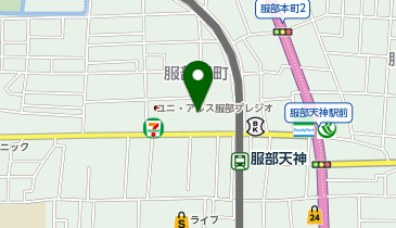 Cyclepark 服部天神駅西第1自転車駐車場の地図画像