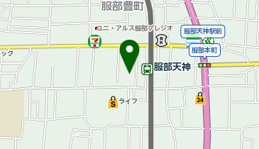 Cyclepark 服部天神駅西第3自転車駐車場の地図画像