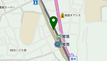 Cyclepark モノレール蛍池駅第2自転車駐車場の地図画像