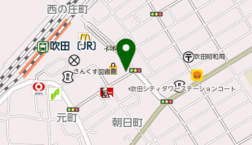 Cyclepark JR吹田駅前東自転車駐車場の地図画像