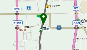 Cyclepark 喜志駅地下自転車駐車場の地図画像