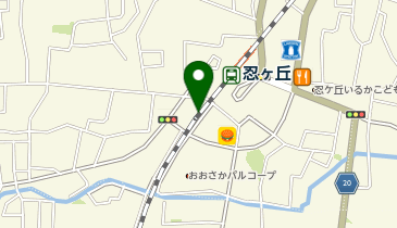 Cyclepark 忍ヶ丘駅南自転車駐車場の地図画像