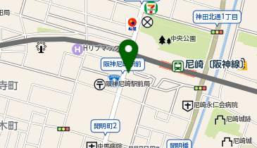 Cyclepark 阪神尼崎駅南自転車駐車場の地図画像