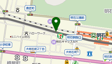 Cyclepark 明石駅西第1自転車駐車場の地図画像