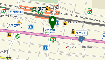 Cyclepark 明石駅中央第2自転車駐車場の地図画像