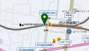 Cyclepark 川西能勢口駅西自転車駐車場の地図画像