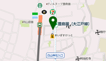 豊島園駅東自転車駐車場の地図画像