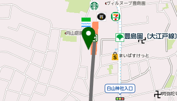 豊島園駅西自転車駐車場の地図画像