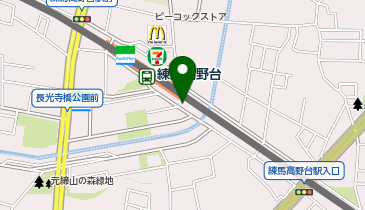 練馬高野台駅南自転車駐車場の地図画像