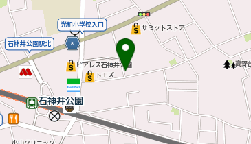 石神井公園駅北自転車駐車場の地図画像