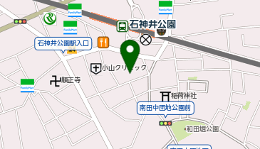 石神井南自転車駐車場の地図画像