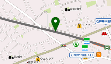 石神井公園駅西自転車駐車場の地図画像