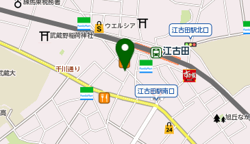 江古田栄町 自転車駐車場の地図画像