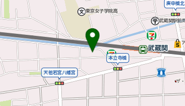 武蔵関駅西 自転車駐車場の地図画像