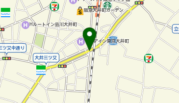 大井町駅西口第2区営自転車等駐車場の地図画像