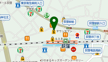 エコステーション21 タウンセブン指定駐輪場[自転車]の地図画像