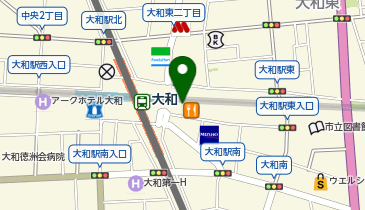 大和駅プロムナード自転車駐車場の地図画像