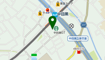 目黒区営中目黒駅前駐輪場[自転車]の地図画像