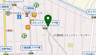 三鷹市立すずかけ駐輪場[バイク]の地図画像