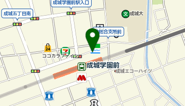 エコステーション21 成城コルティ北駐輪場[バイク]の地図画像
