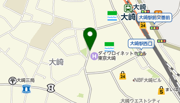 大崎駅西口区営自転車等駐車場の地図画像