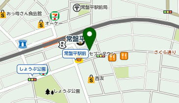 エコステーション21 セブンタウン常盤平店駐輪場[自転車]の地図画像