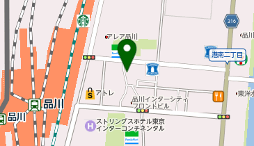 品川駅港南口自転車等駐車場の地図画像