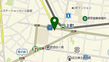 エコステーション21 オオゼキ上町店駐輪場[バイク]の地図画像