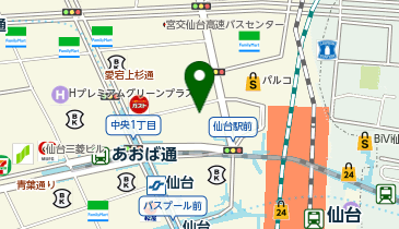 エコステーション21 東京建物仙台ビル1階駐輪場[自転車]の地図画像